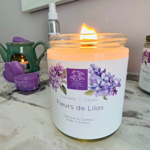 Chandelle Fleurs de lilas