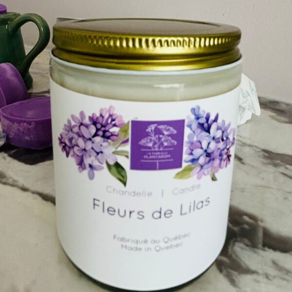 Chandelle Fleurs de lilas – Image 3