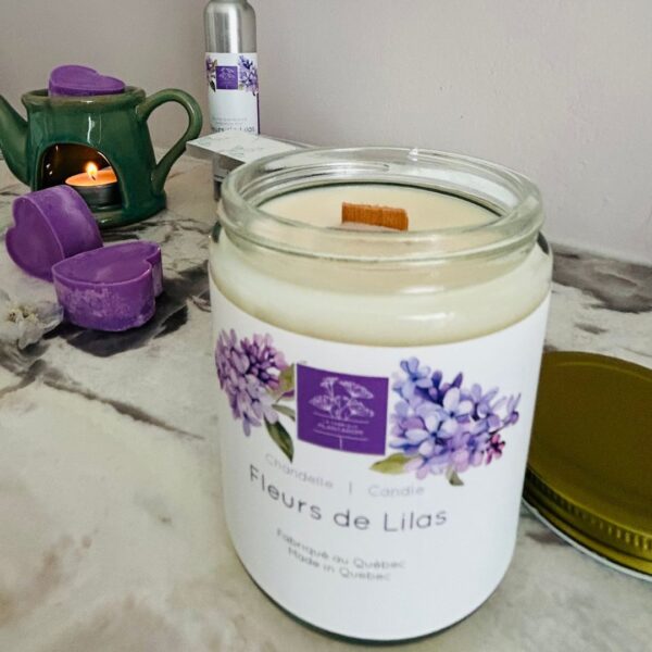 Chandelle Fleurs de lilas – Image 2