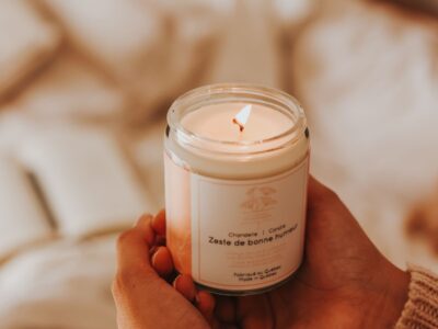 chandelle zeste de bonne humeur